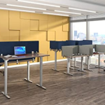 Sound Reducing PET Acoustic Panels Polyester Acoustic Panels Acoustic Privacy Panel Office Screen Partition