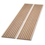 400mm x 2400mm Wood Slat Panels Soundproof Paneling - Image 3
