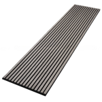 600 x 2400mm Grey Oak Wood Slat Panels Soundproof Paneling