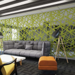 Eco-Friendly Acoustic Solution Polyester Felt Acoustic Panels Pet Wall Panels Carved Acoustic Office Partition - Image 5