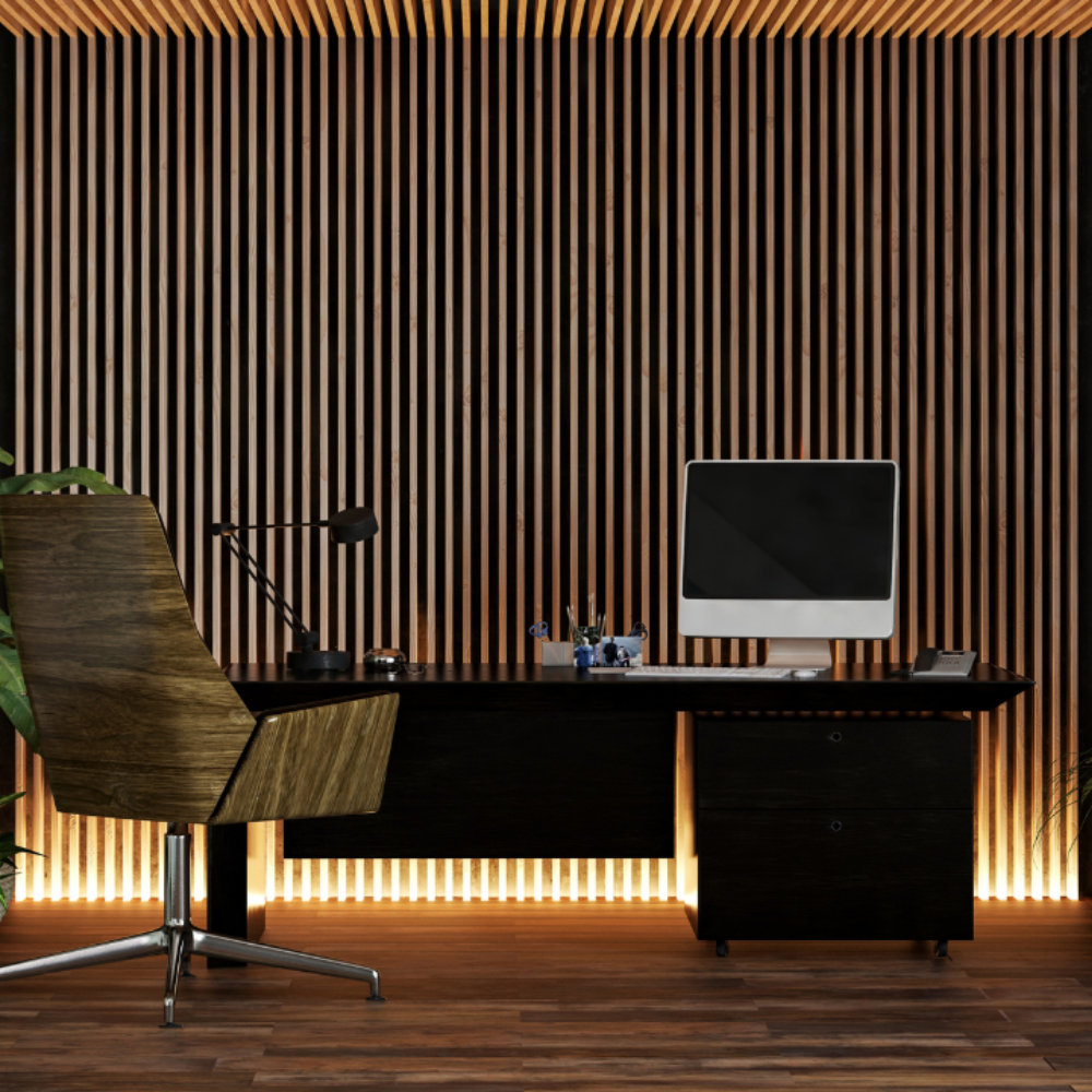 celing-baffles Customized Wood Slat Panels Soundproof Paneling - Image 1