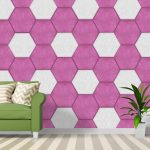 Hexagon Easy Cutting PET Acoustic Panels DIY Light Weight - Image 3