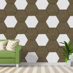 Hexagon Easy Cutting PET Acoustic Panels DIY Light Weight - Image 2